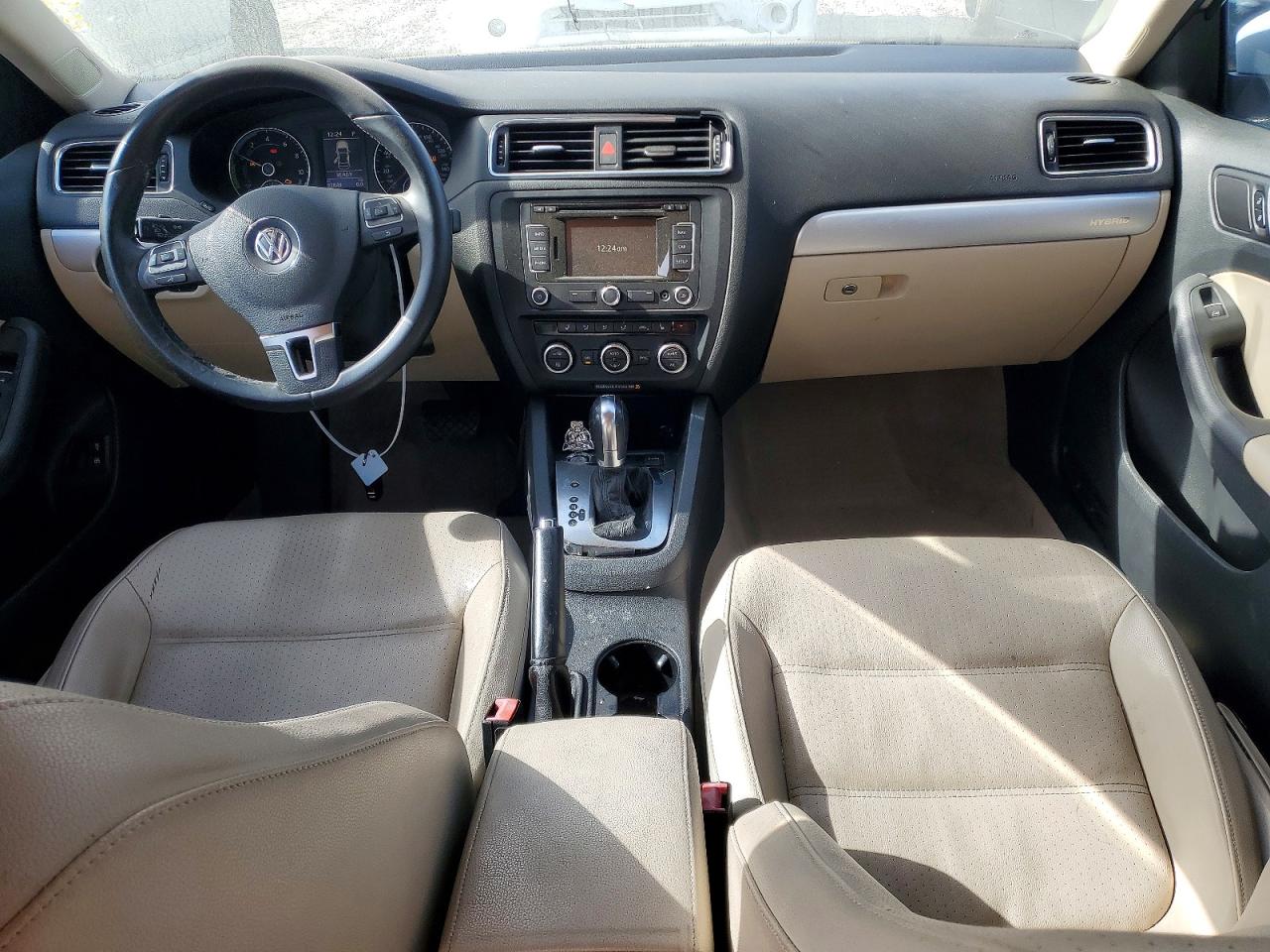 2013 Volkswagen Jetta Hybrid Белый vin: 3VW637AJ1DM251126