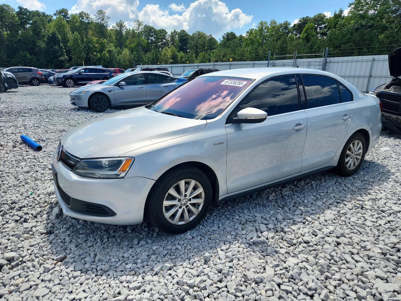 2013 Volkswagen Jetta Hybrid Silver vin: 3VW637AJ1DM306917