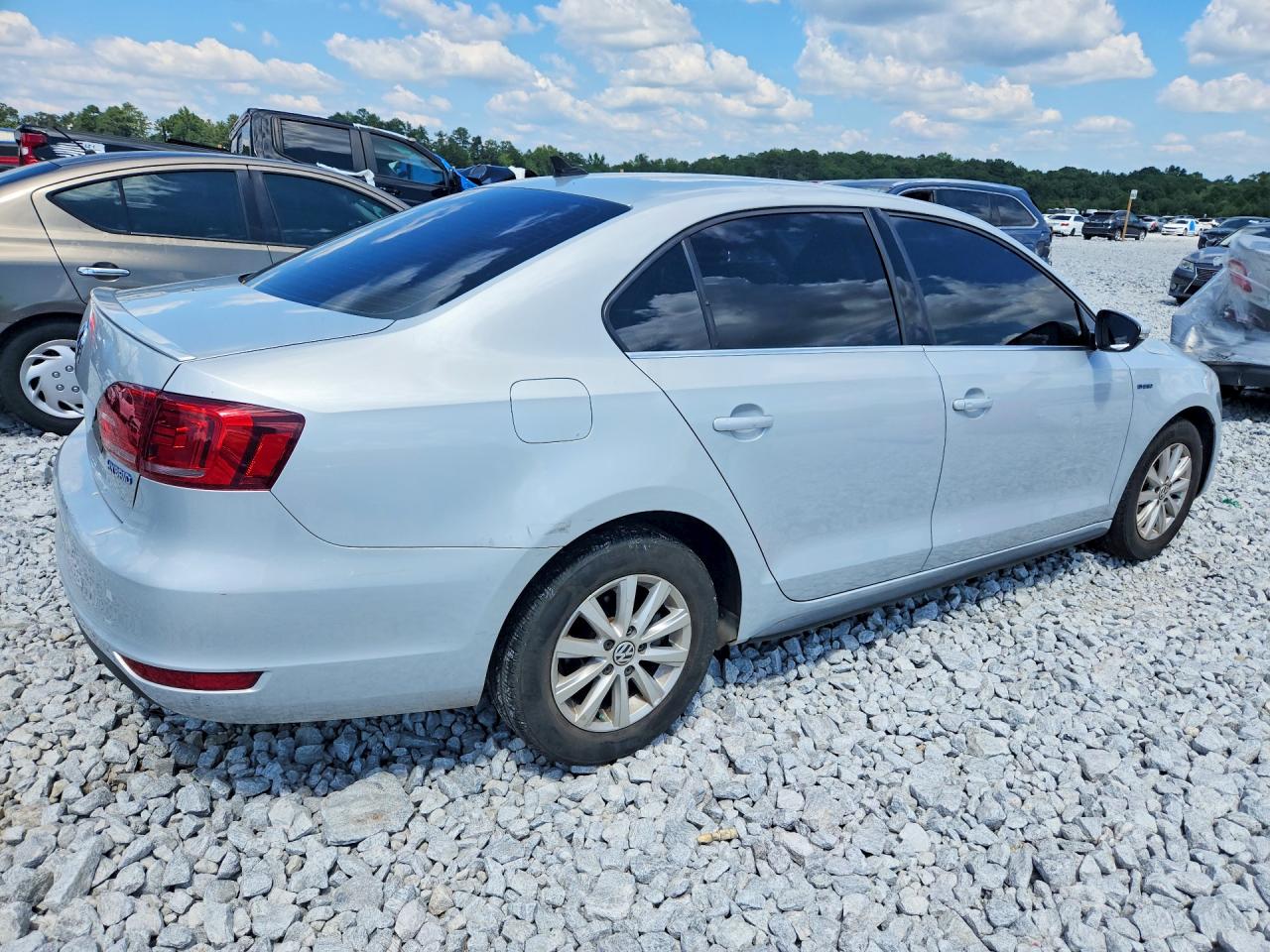 2013 Volkswagen Jetta Hybrid Silver vin: 3VW637AJ1DM306917