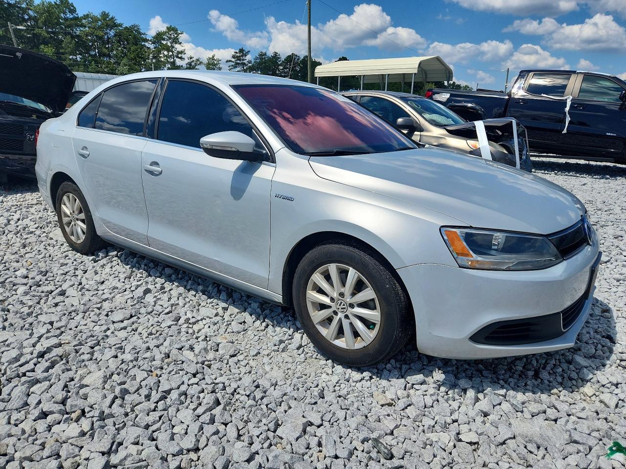 2013 Volkswagen Jetta Hybrid Silver vin: 3VW637AJ1DM306917
