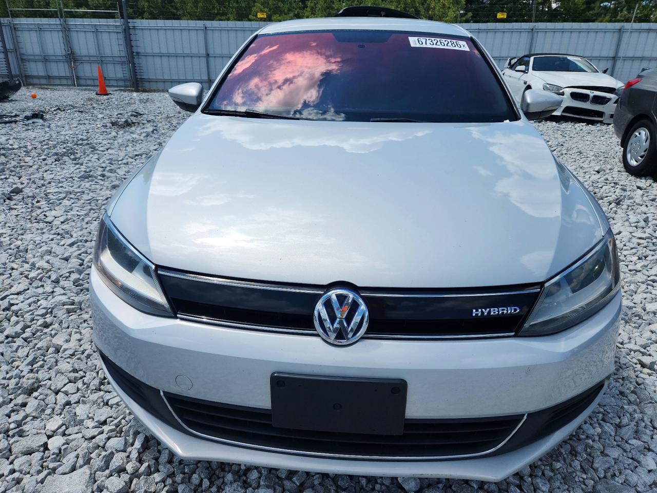 2013 Volkswagen Jetta Hybrid Silver vin: 3VW637AJ1DM306917