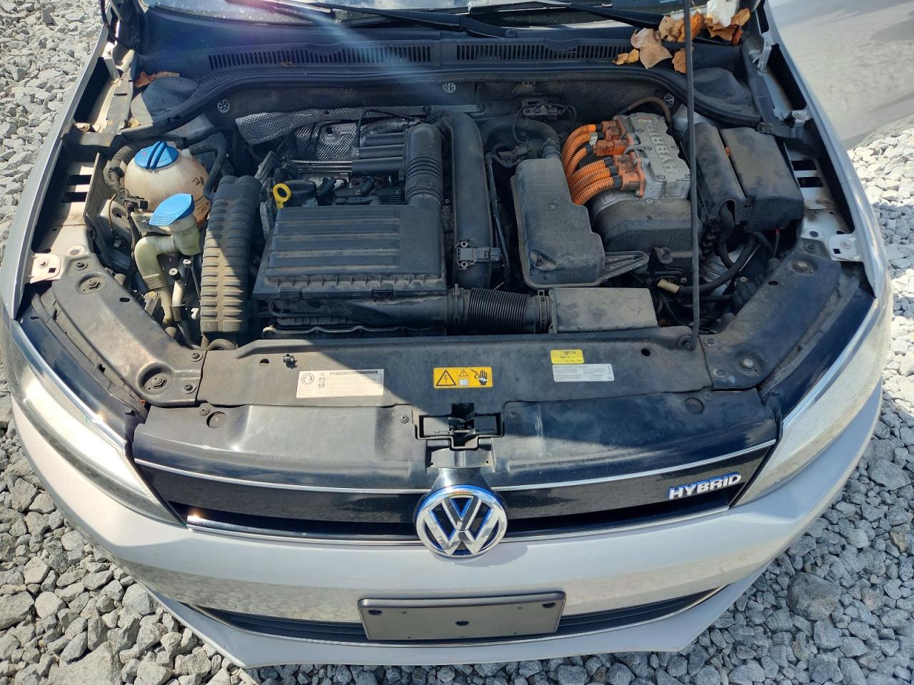 2013 Volkswagen Jetta Hybrid Silver vin: 3VW637AJ1DM306917