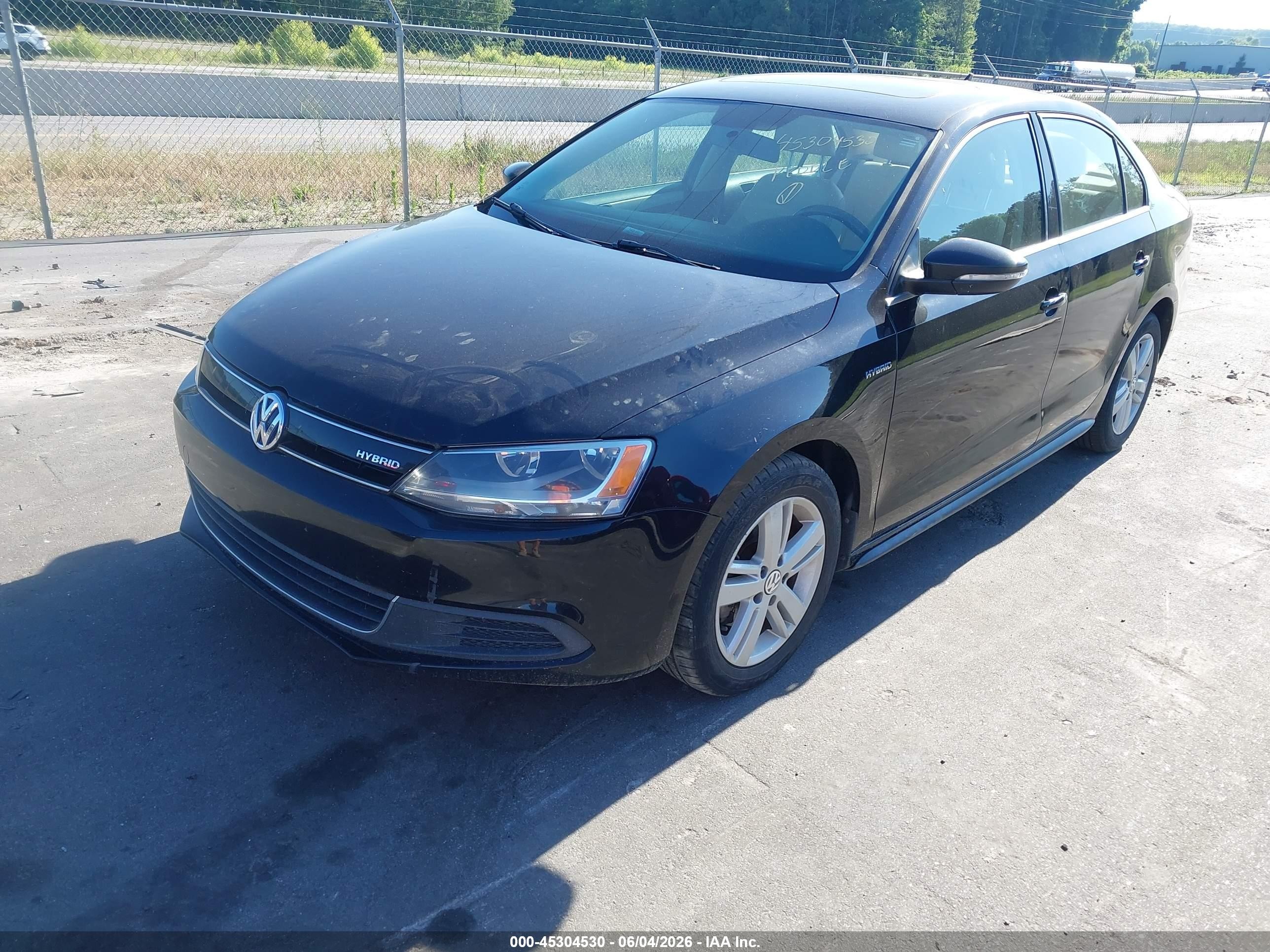 2013 Volkswagen Jetta Hybrid Sel Черный vin: 3VW637AJ2DM286466