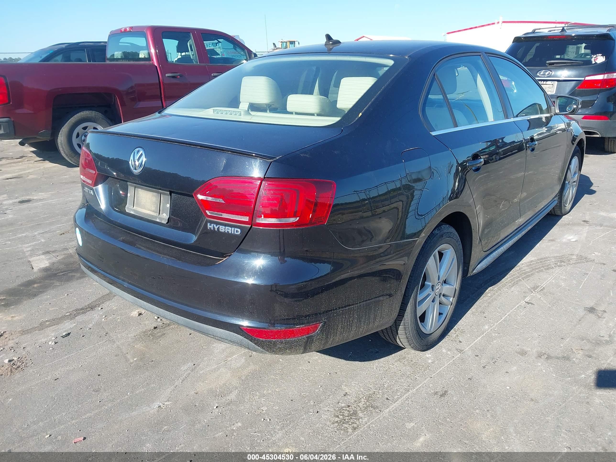 2013 Volkswagen Jetta Hybrid Sel Черный vin: 3VW637AJ2DM286466