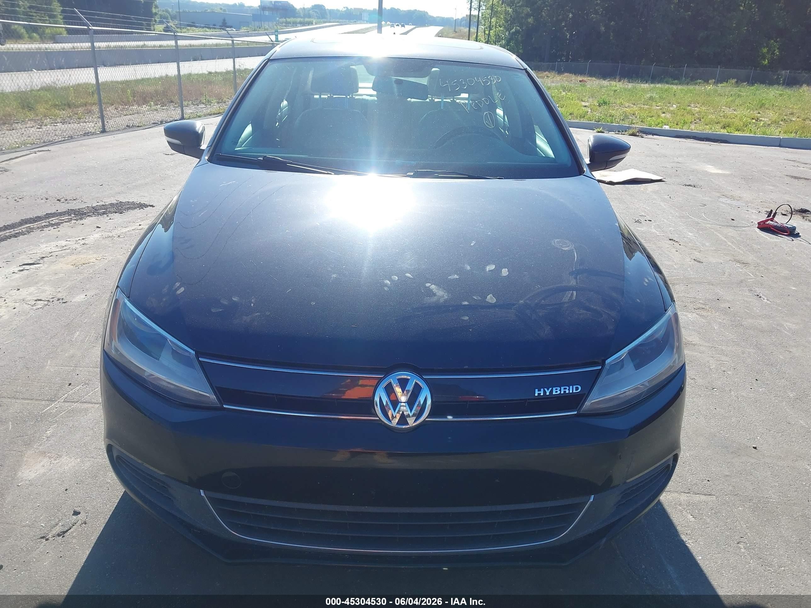 2013 Volkswagen Jetta Hybrid Sel Черный vin: 3VW637AJ2DM286466