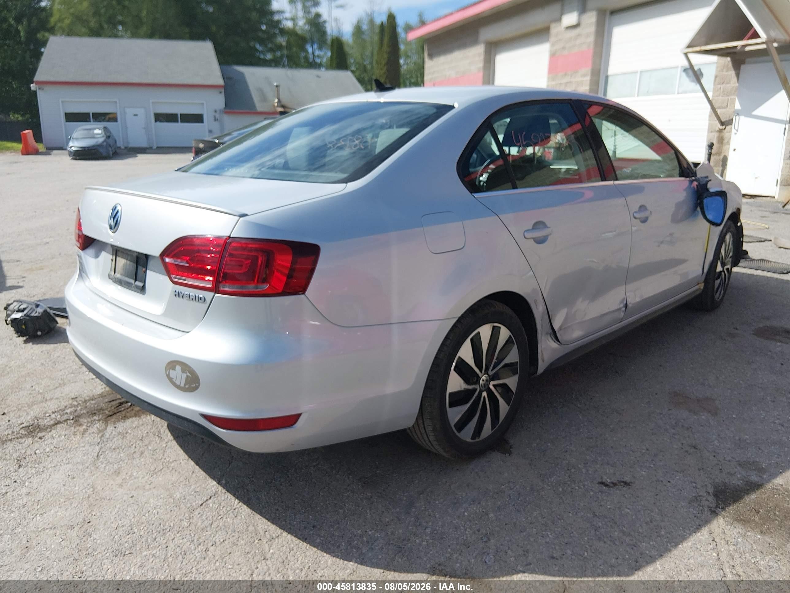 2013 Volkswagen Jetta Hybrid Sel Premium Silver vin: 3VW637AJ2DM297693