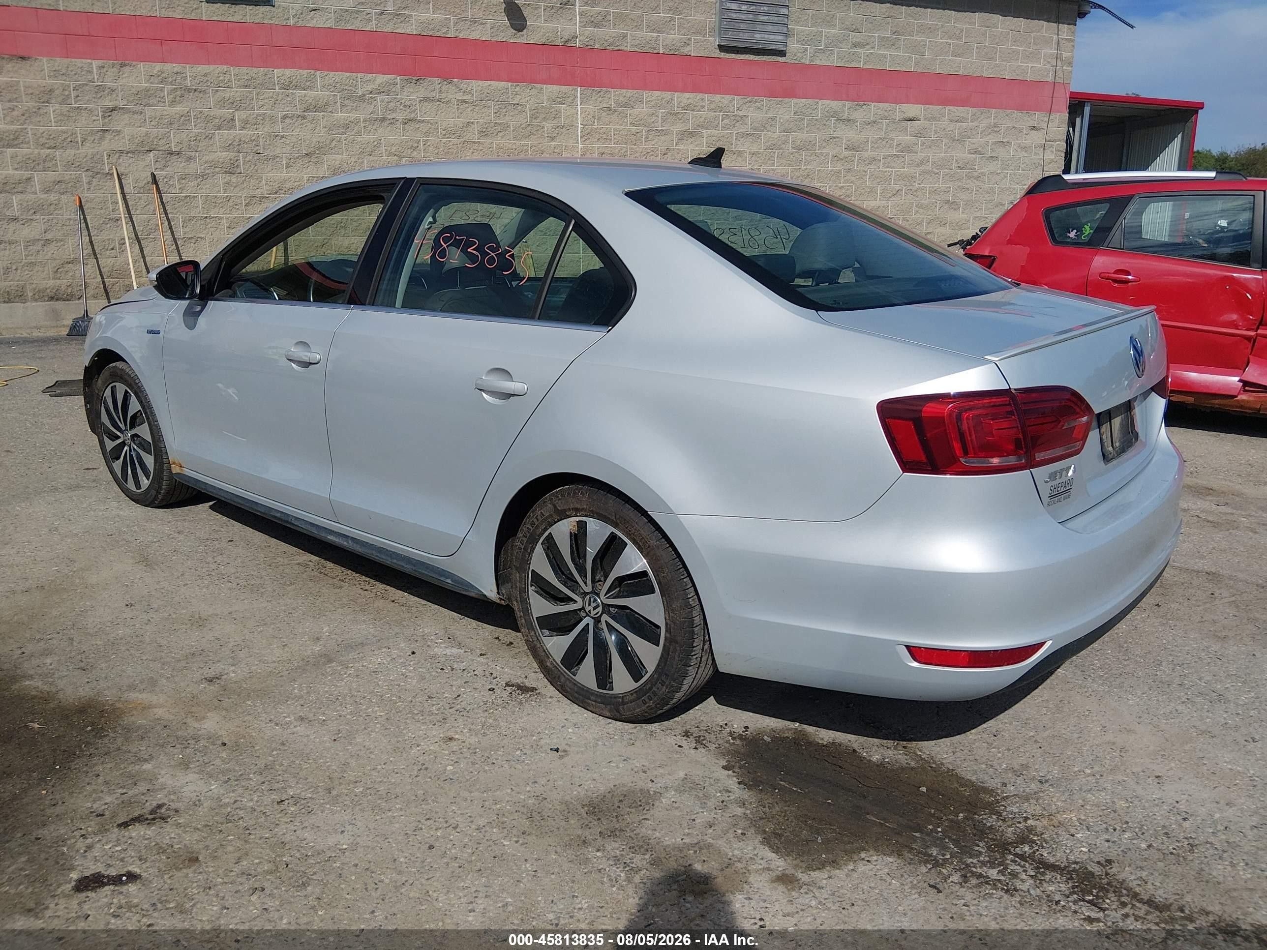 2013 Volkswagen Jetta Hybrid Sel Premium Silver vin: 3VW637AJ2DM297693