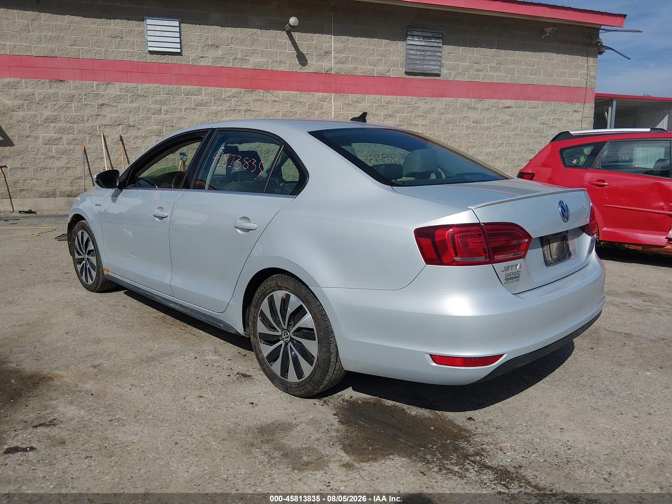 2013 Volkswagen Jetta Hybrid Sel Premium Silver vin: 3VW637AJ2DM297693
