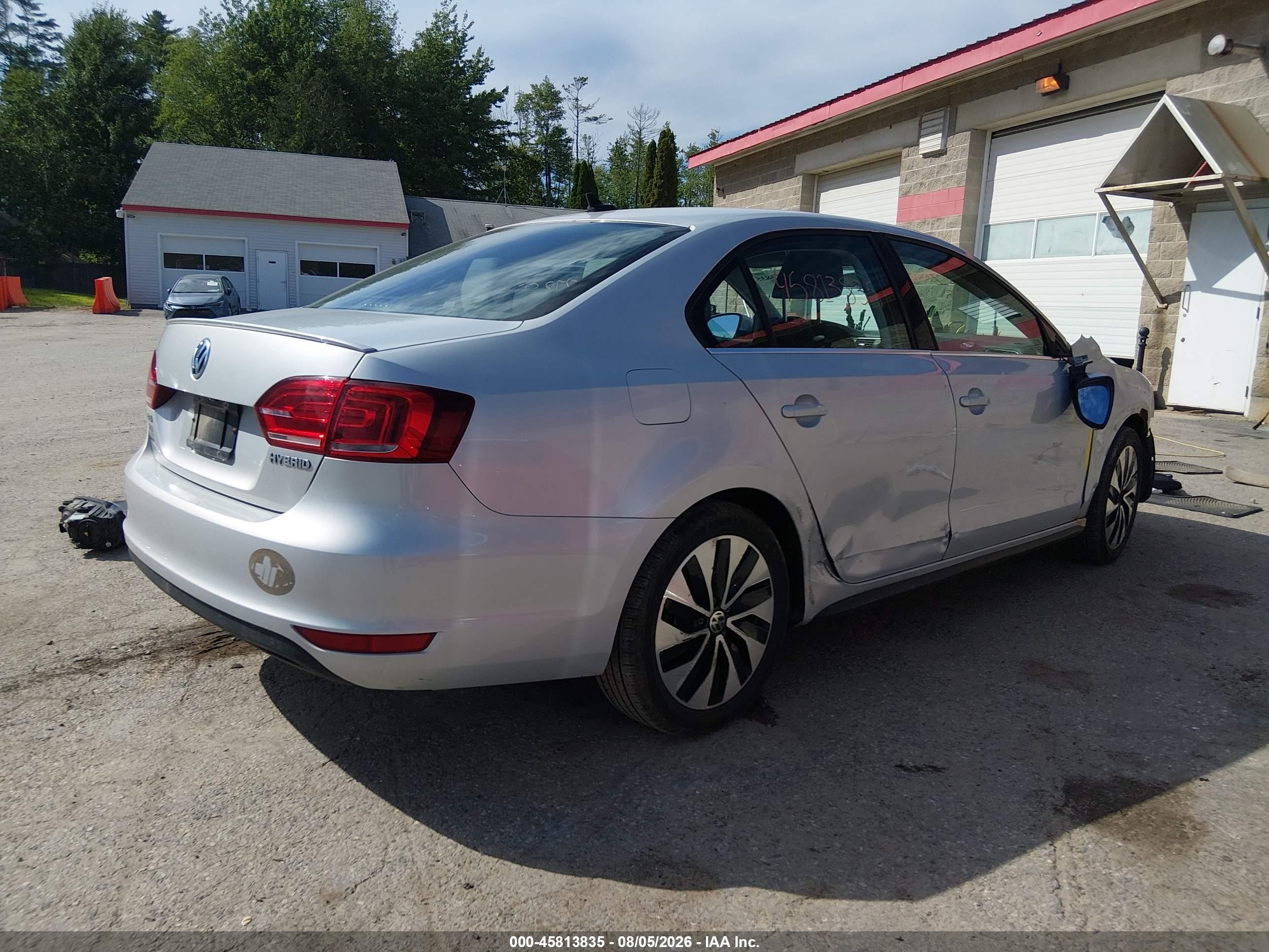 2013 Volkswagen Jetta Hybrid Sel Premium Silver vin: 3VW637AJ2DM297693