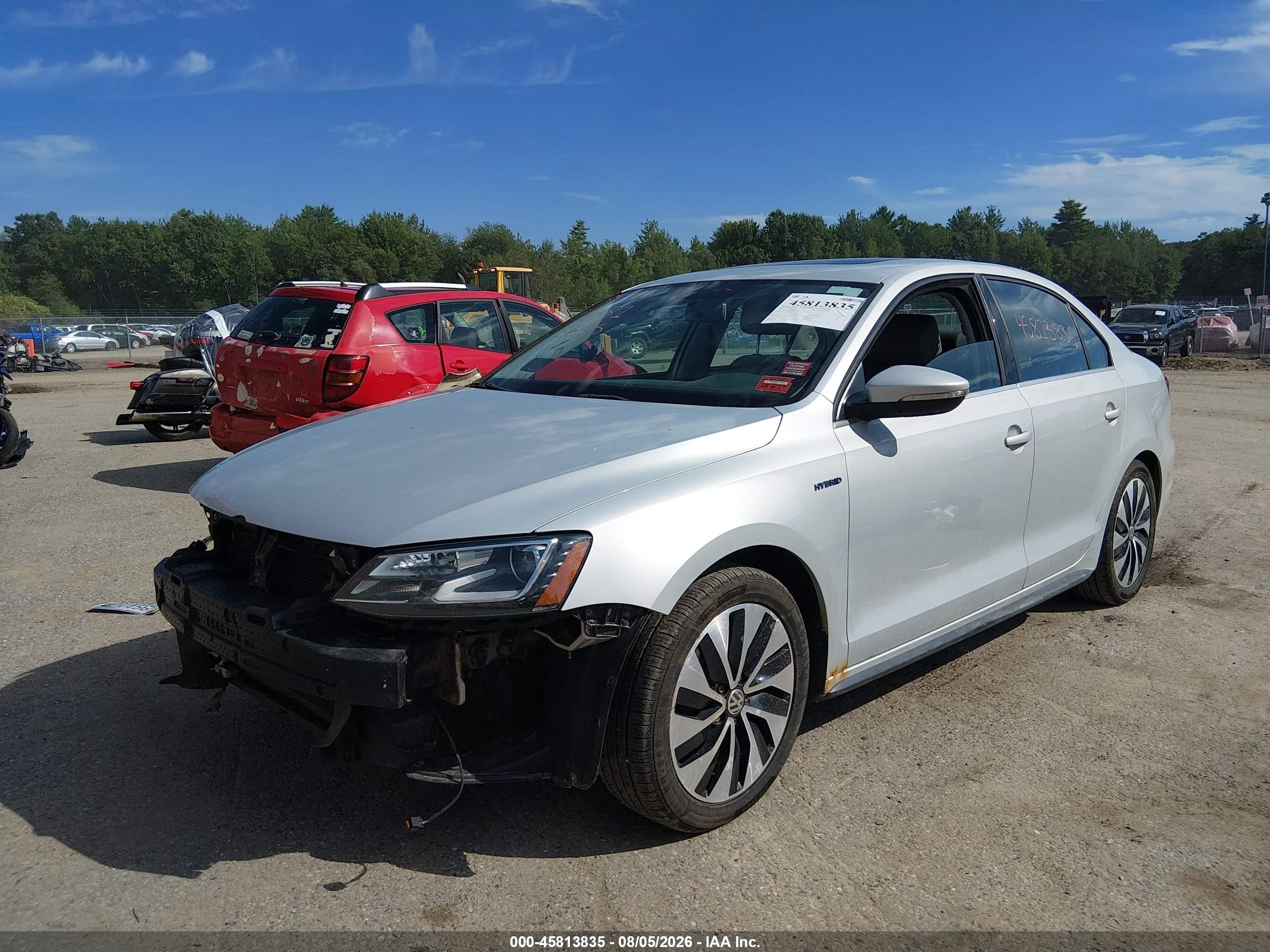 2013 Volkswagen Jetta Hybrid Sel Premium Silver vin: 3VW637AJ2DM297693