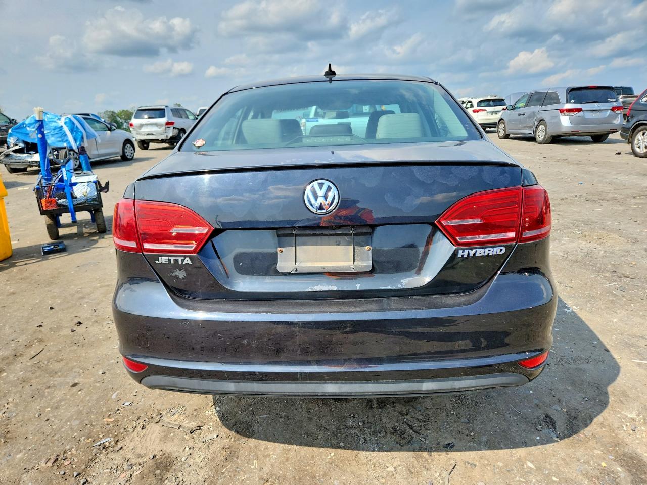 2014 Volkswagen Jetta Hybrid Black vin: 3VW637AJ2EM208609