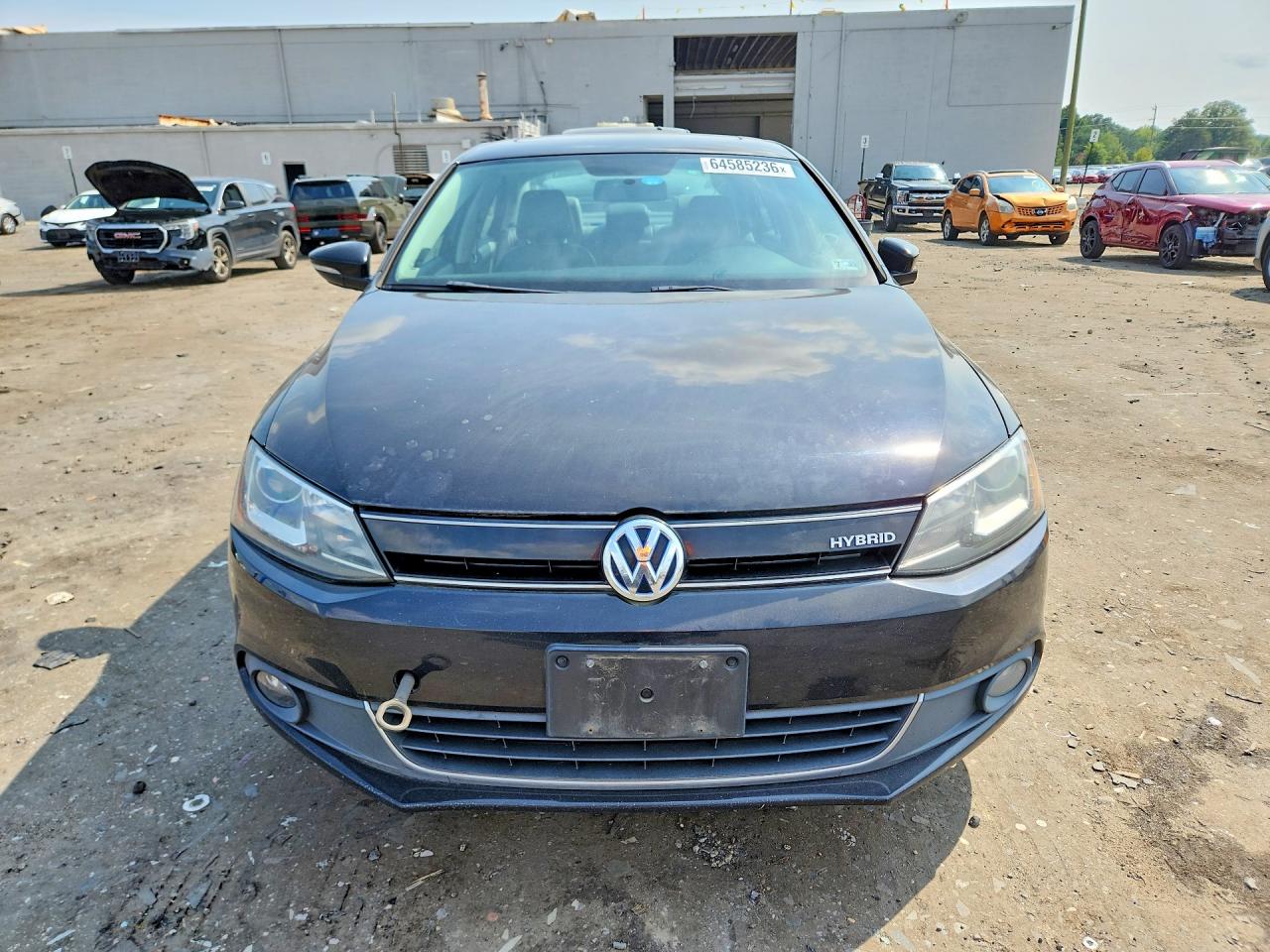 2014 Volkswagen Jetta Hybrid Black vin: 3VW637AJ2EM208609