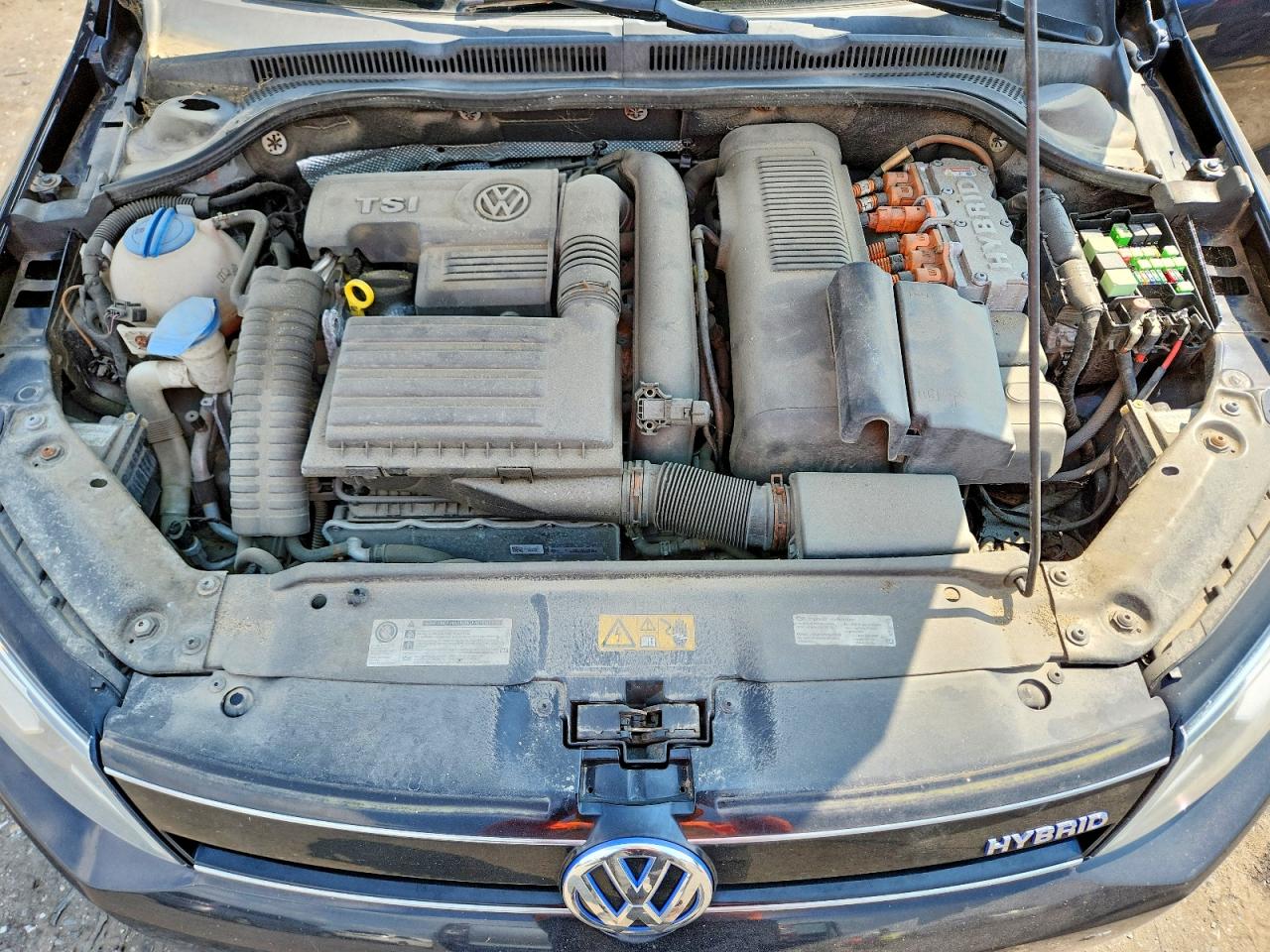 2014 Volkswagen Jetta Hybrid Black vin: 3VW637AJ2EM208609