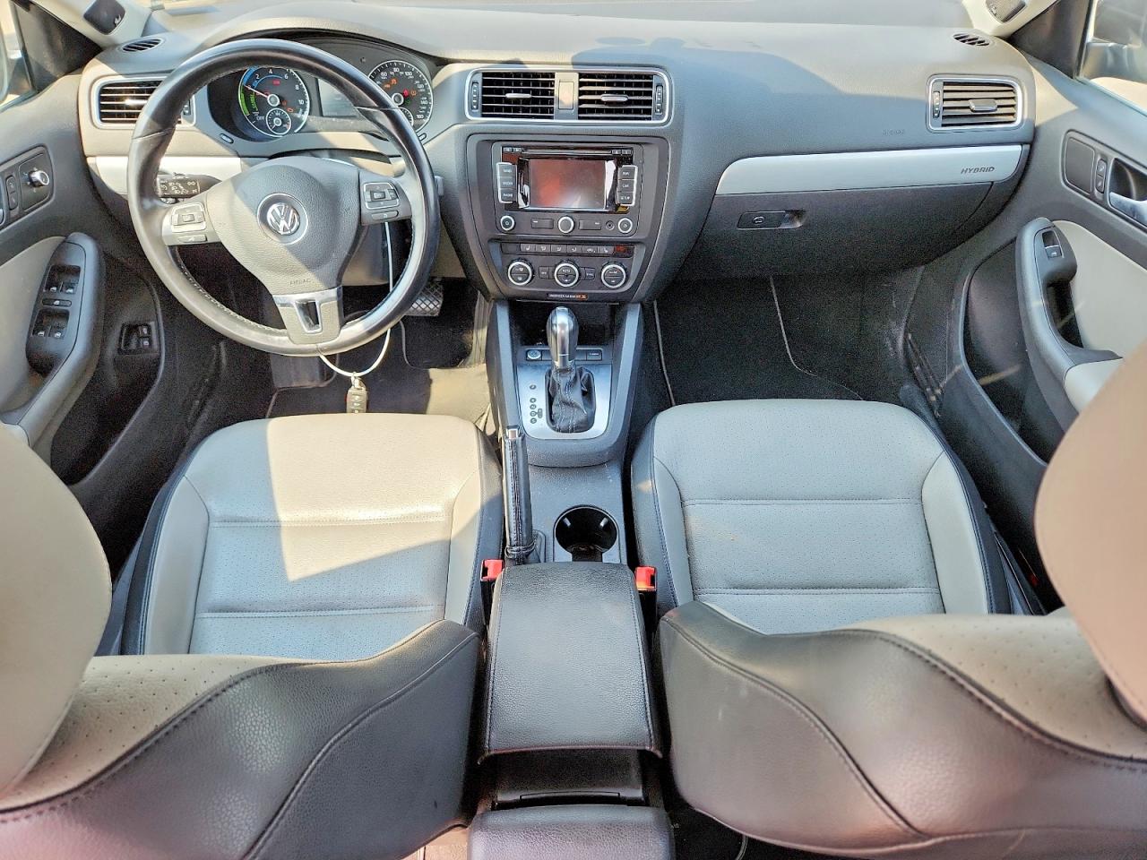 2014 Volkswagen Jetta Hybrid Black vin: 3VW637AJ2EM208609