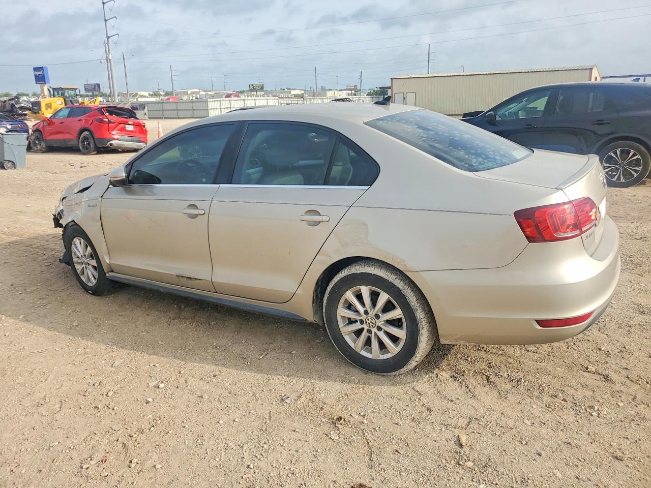 2014 Volkswagen Jetta Hybrid Gold vin: 3VW637AJ2EM214569