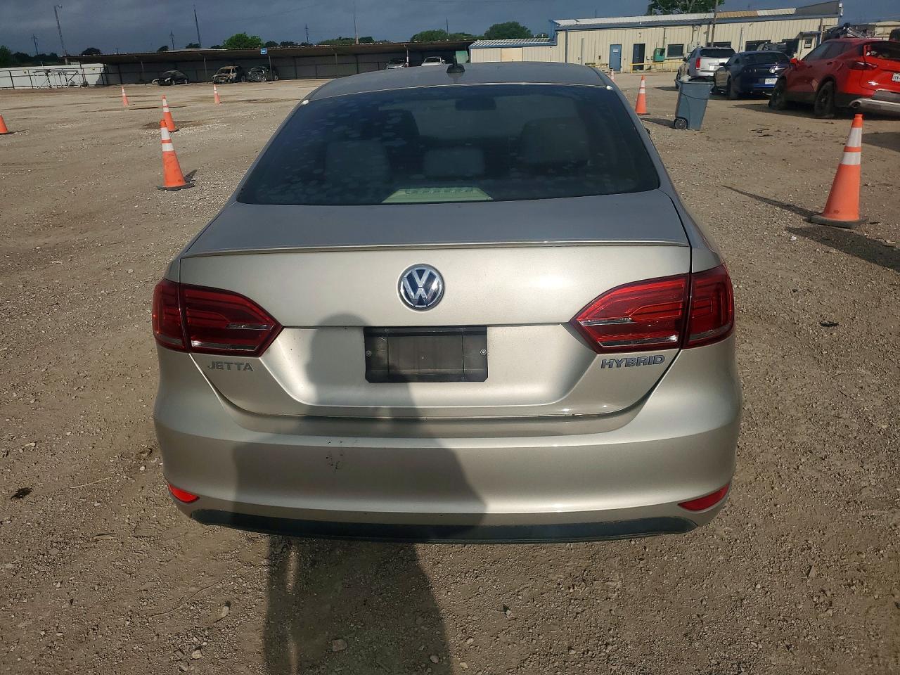 2014 Volkswagen Jetta Hybrid Gold vin: 3VW637AJ2EM214569