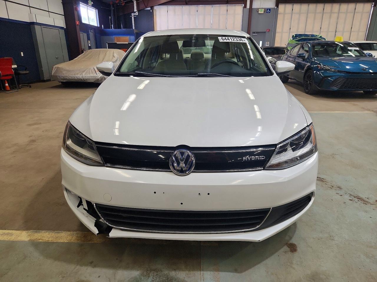 2014 Volkswagen Jetta Hybrid White vin: 3VW637AJ2EM265313