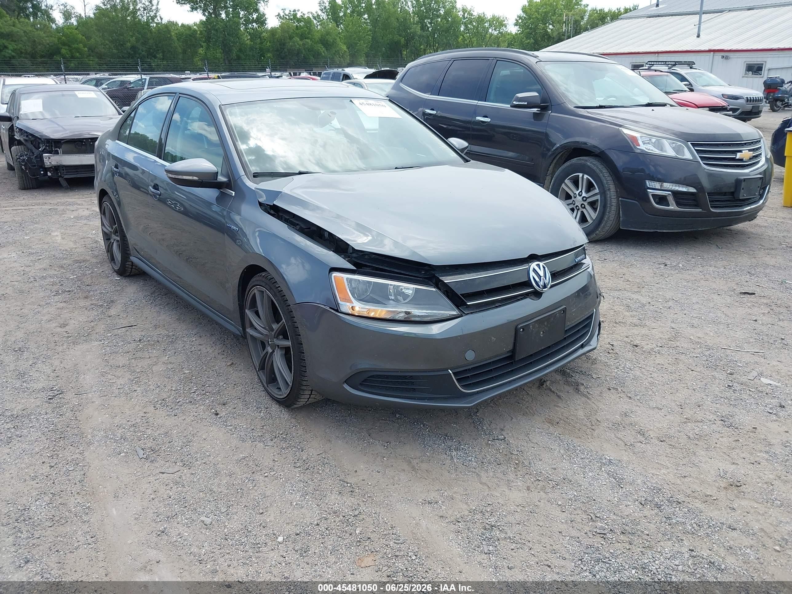 2013 Volkswagen Jetta Hybrid Sel Gray vin: 3VW637AJ3DM296634