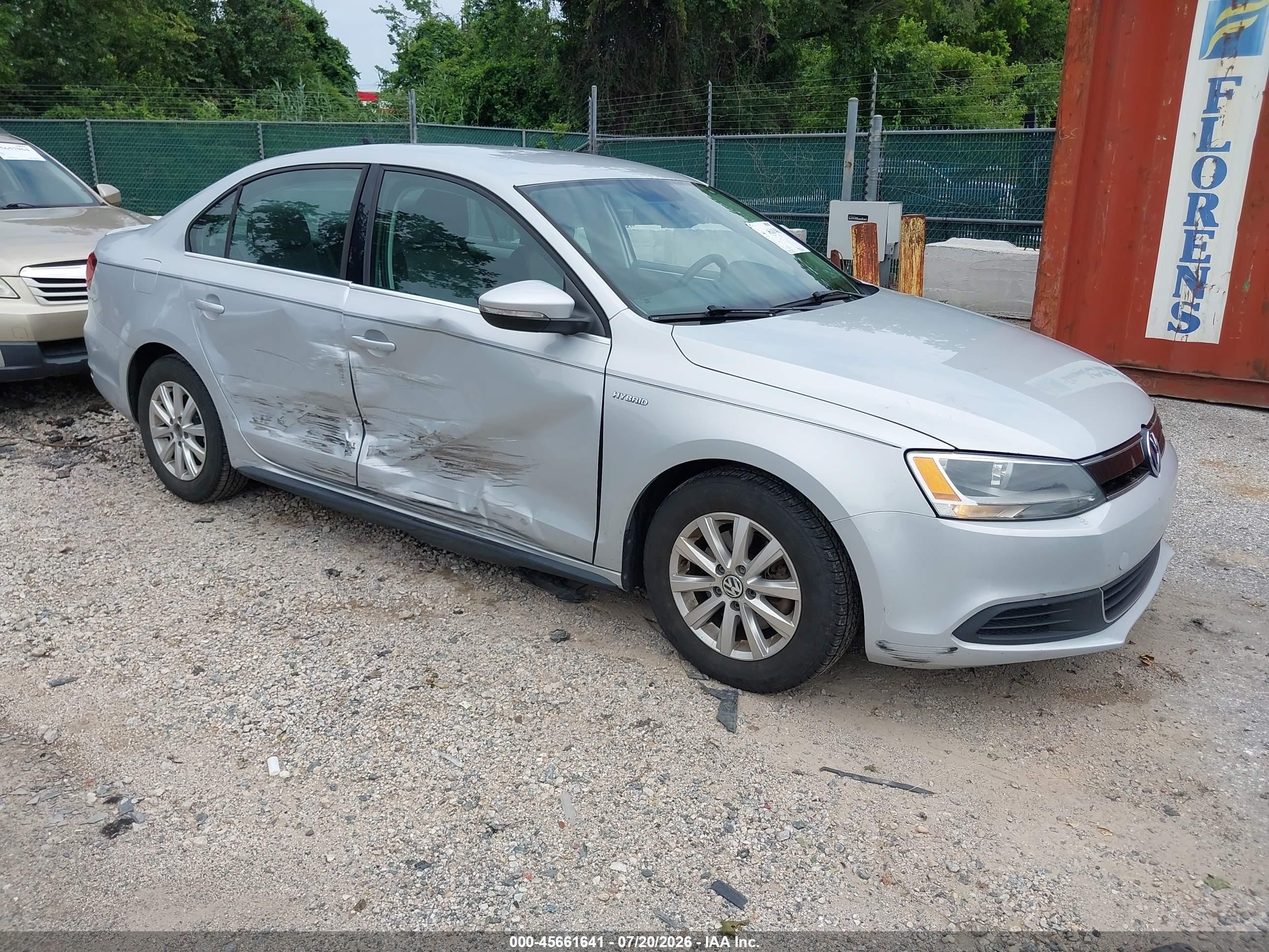 2013 Volkswagen Jetta Hybrid Se Серебряный vin: 3VW637AJ3DM308815
