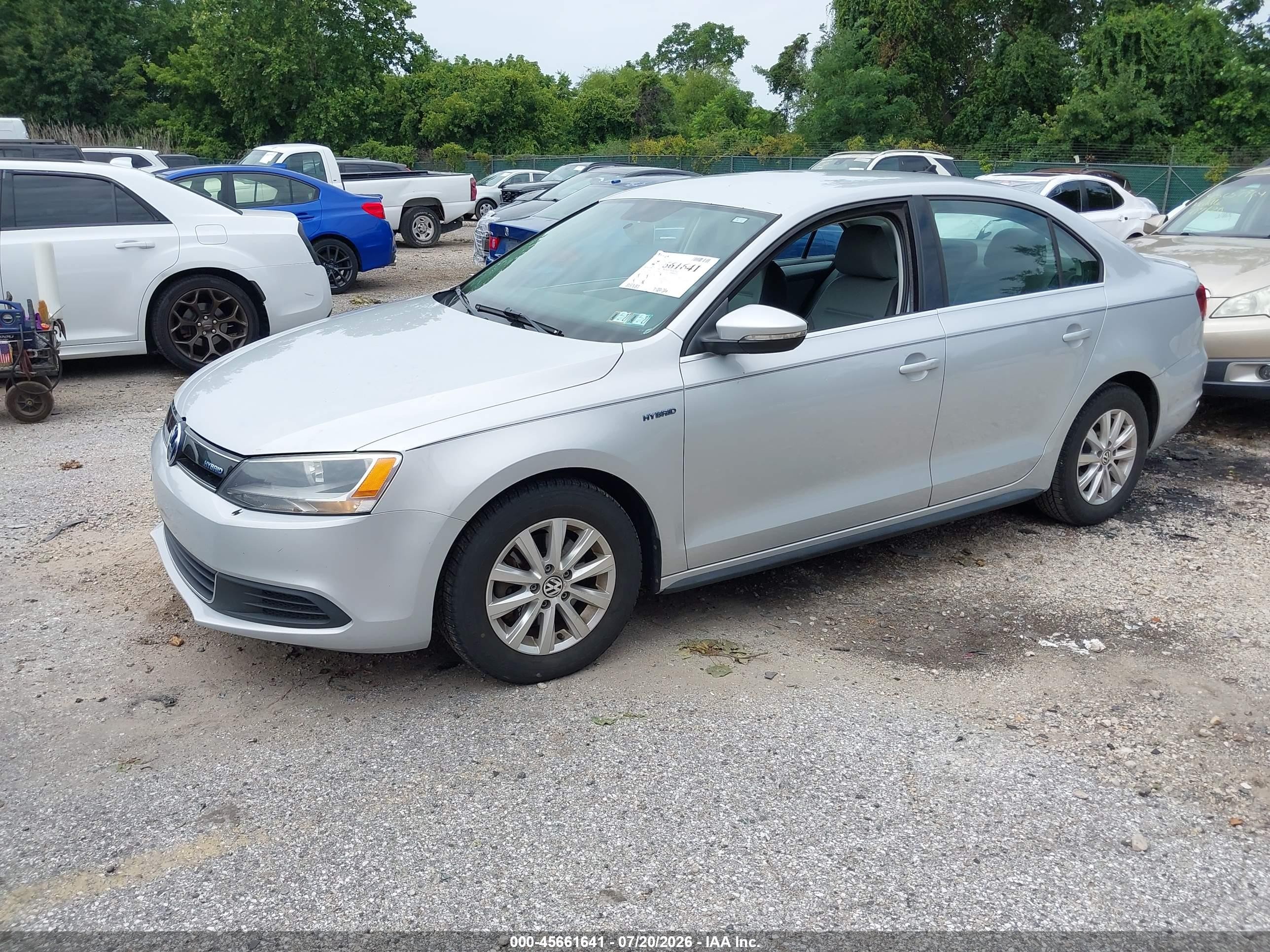 2013 Volkswagen Jetta Hybrid Se Серебряный vin: 3VW637AJ3DM308815