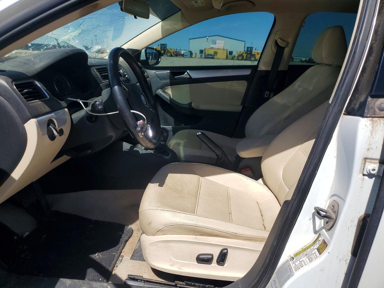 2013 Volkswagen Jetta White vin: 3VW637AJ3DM313481