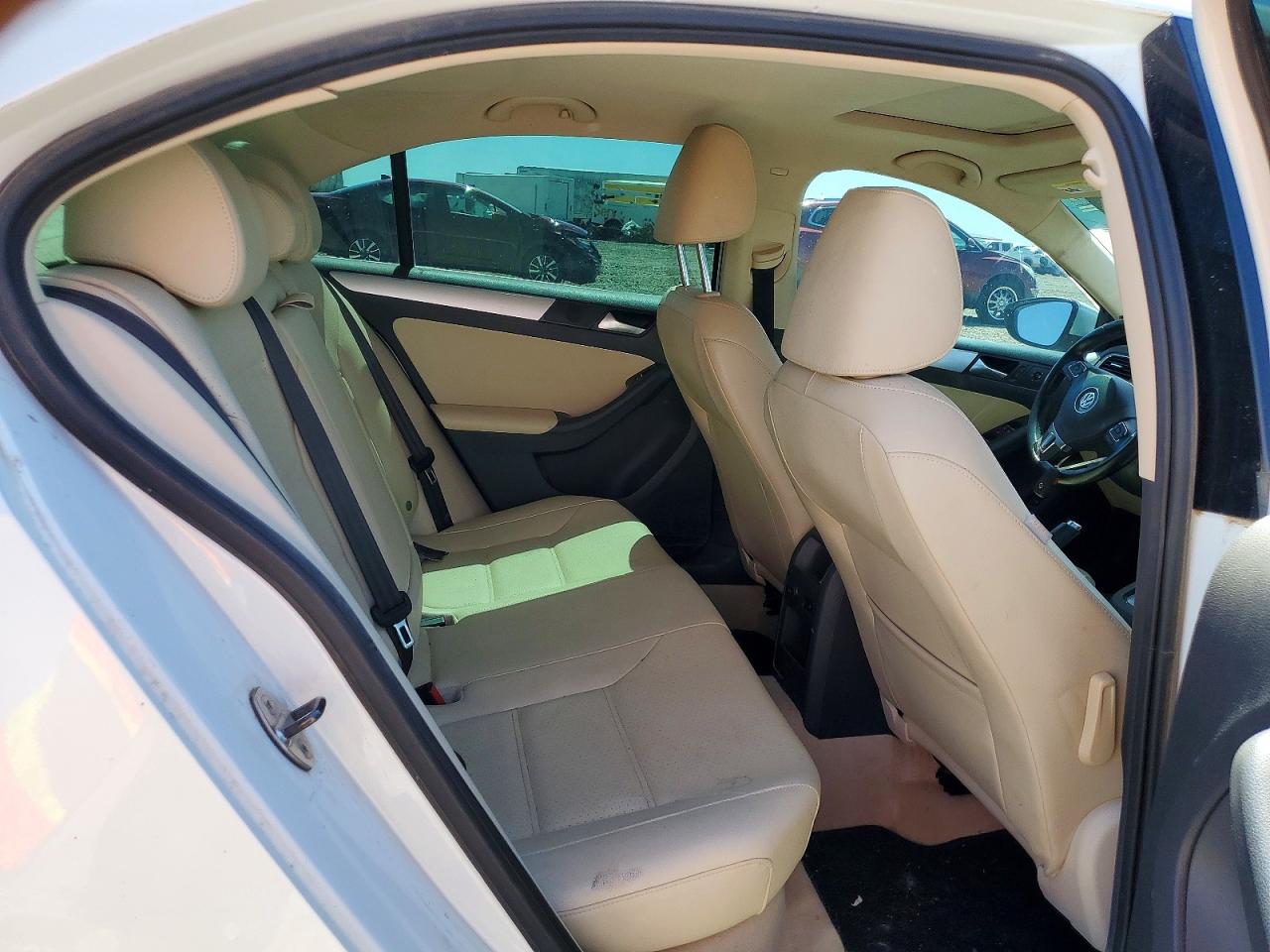 2013 Volkswagen Jetta White vin: 3VW637AJ3DM313481