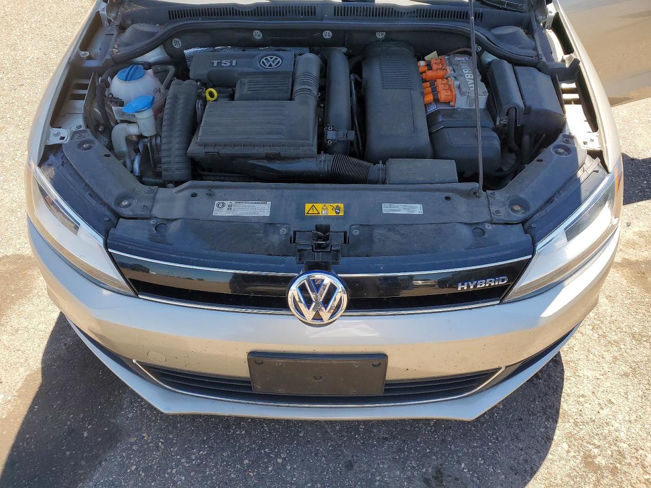 2014 Volkswagen Jetta Hybrid Gold vin: 3VW637AJ3EM290785