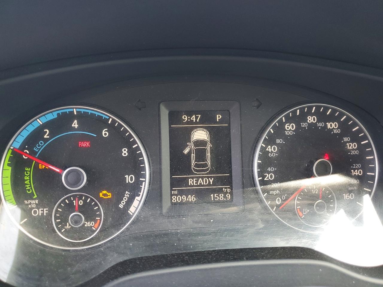 2013 Volkswagen Jetta Hybrid Blue vin: 3VW637AJ4DM226754