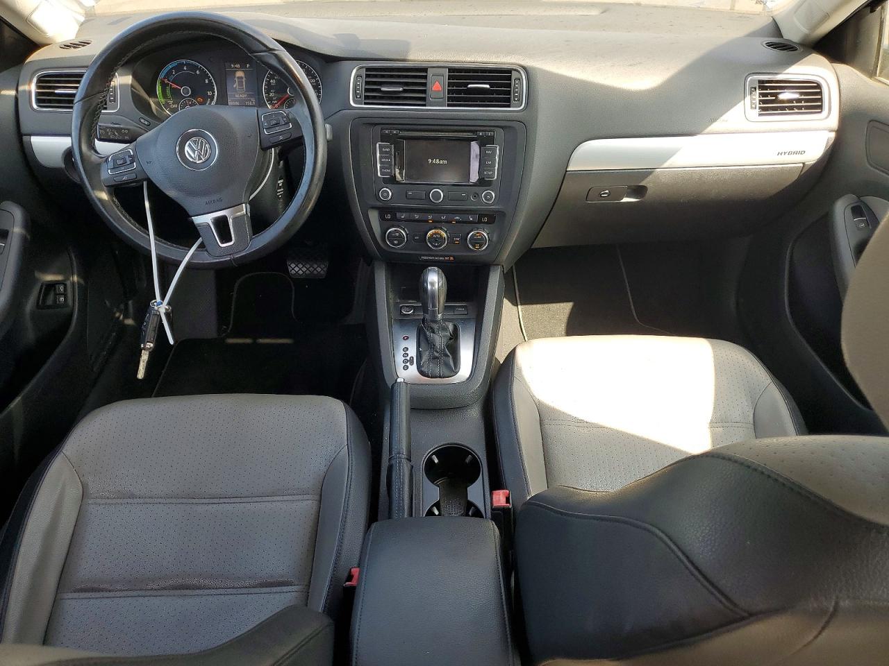 2013 Volkswagen Jetta Hybrid Blue vin: 3VW637AJ4DM226754