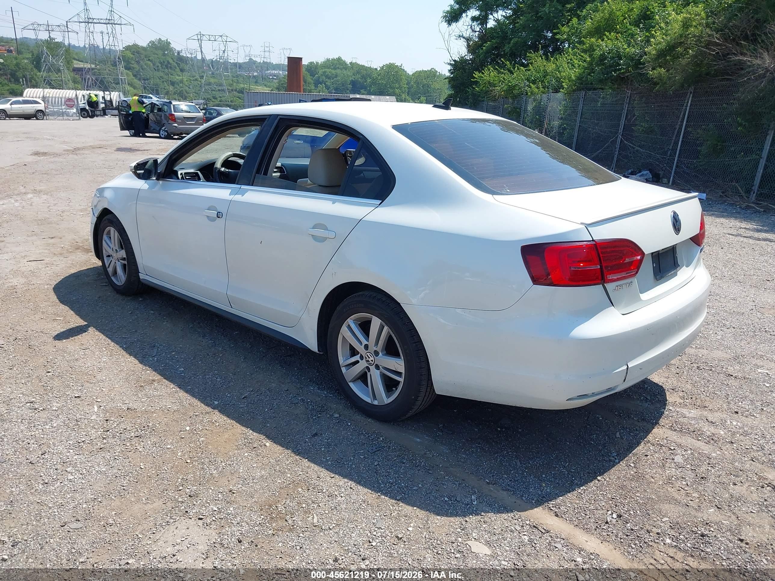 2013 Volkswagen Jetta Hybrid Sel White vin: 3VW637AJ4DM231291