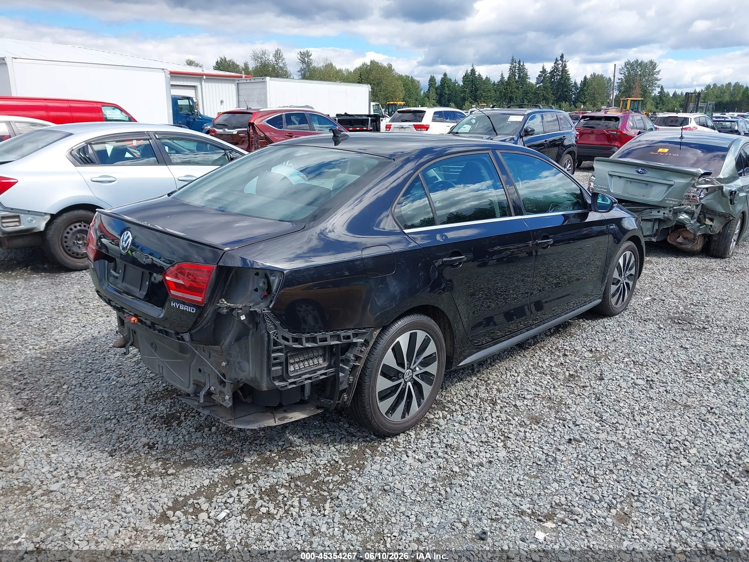 2013 Volkswagen Jetta Hybrid Sel Premium Black vin: 3VW637AJ4DM233168