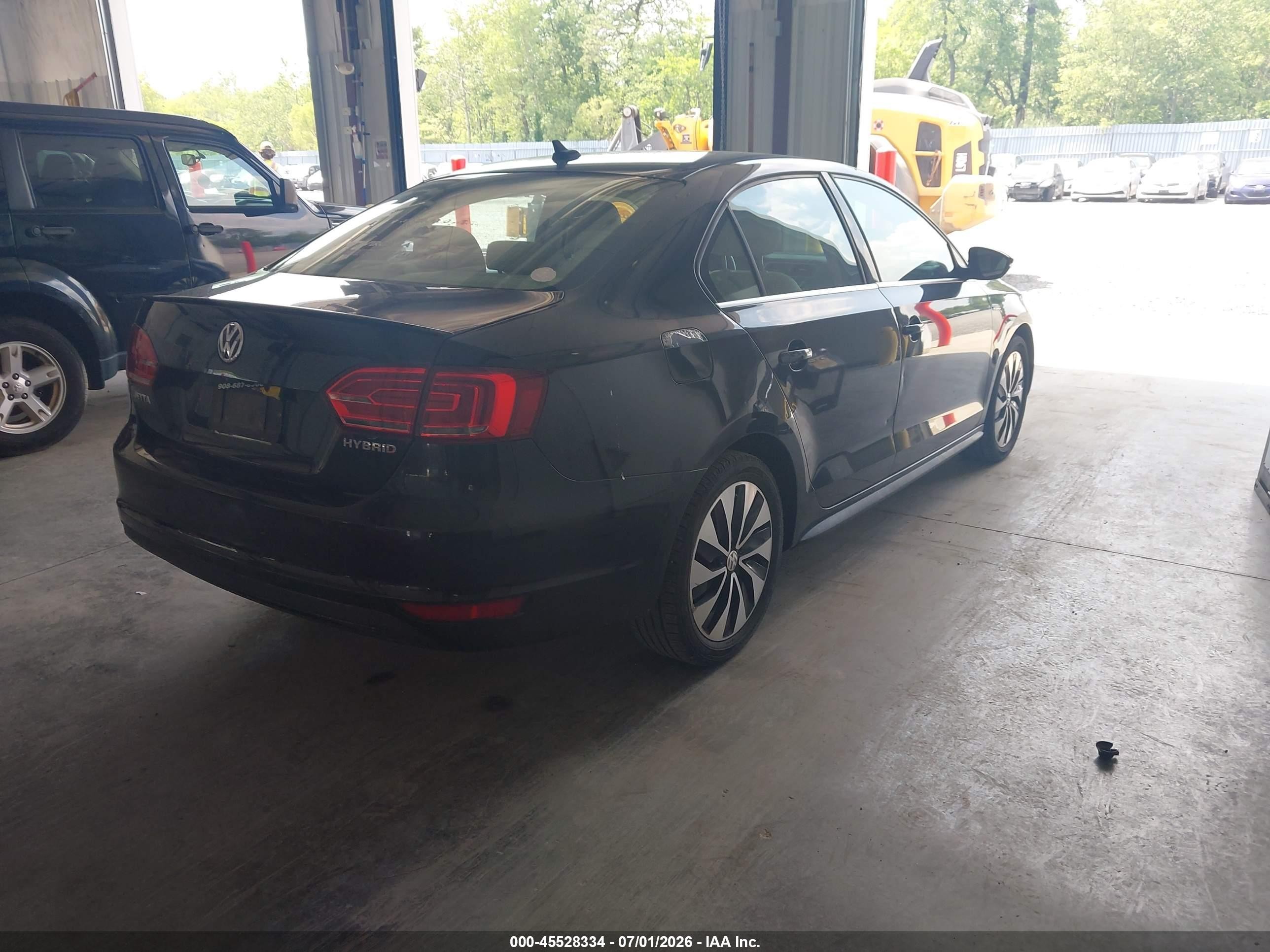 2013 Volkswagen Jetta Hybrid Sel Premium Black vin: 3VW637AJ4DM284878