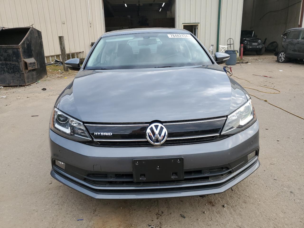 2015 Volkswagen Jetta Hybrid Gray vin: 3VW637AJ4FM403516