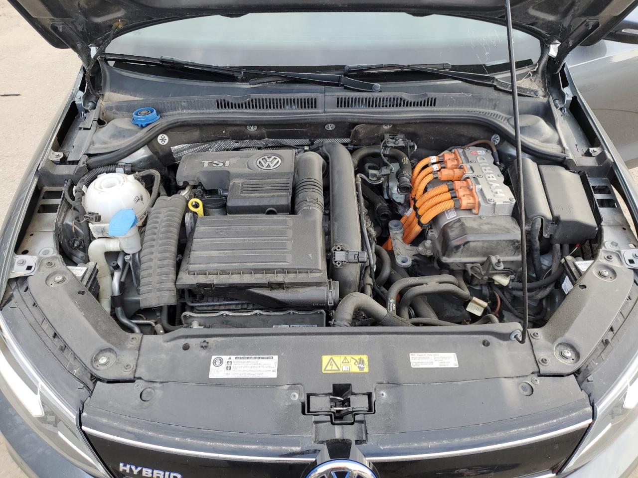 2015 Volkswagen Jetta Hybrid Gray vin: 3VW637AJ4FM403516