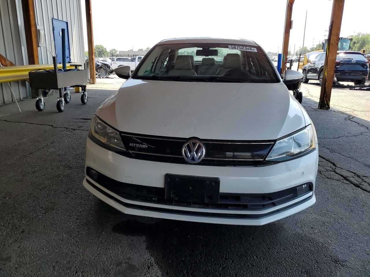 2015 Volkswagen Jetta Hybrid Белый vin: 3VW637AJ4FM407534