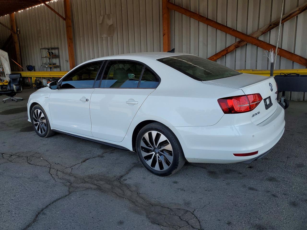 2015 Volkswagen Jetta Hybrid Белый vin: 3VW637AJ4FM407534