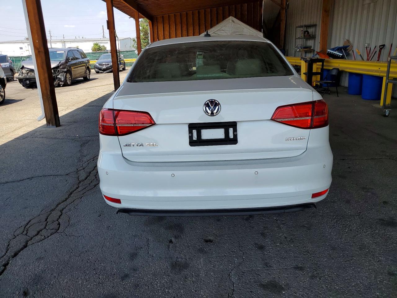 2015 Volkswagen Jetta Hybrid Белый vin: 3VW637AJ4FM407534