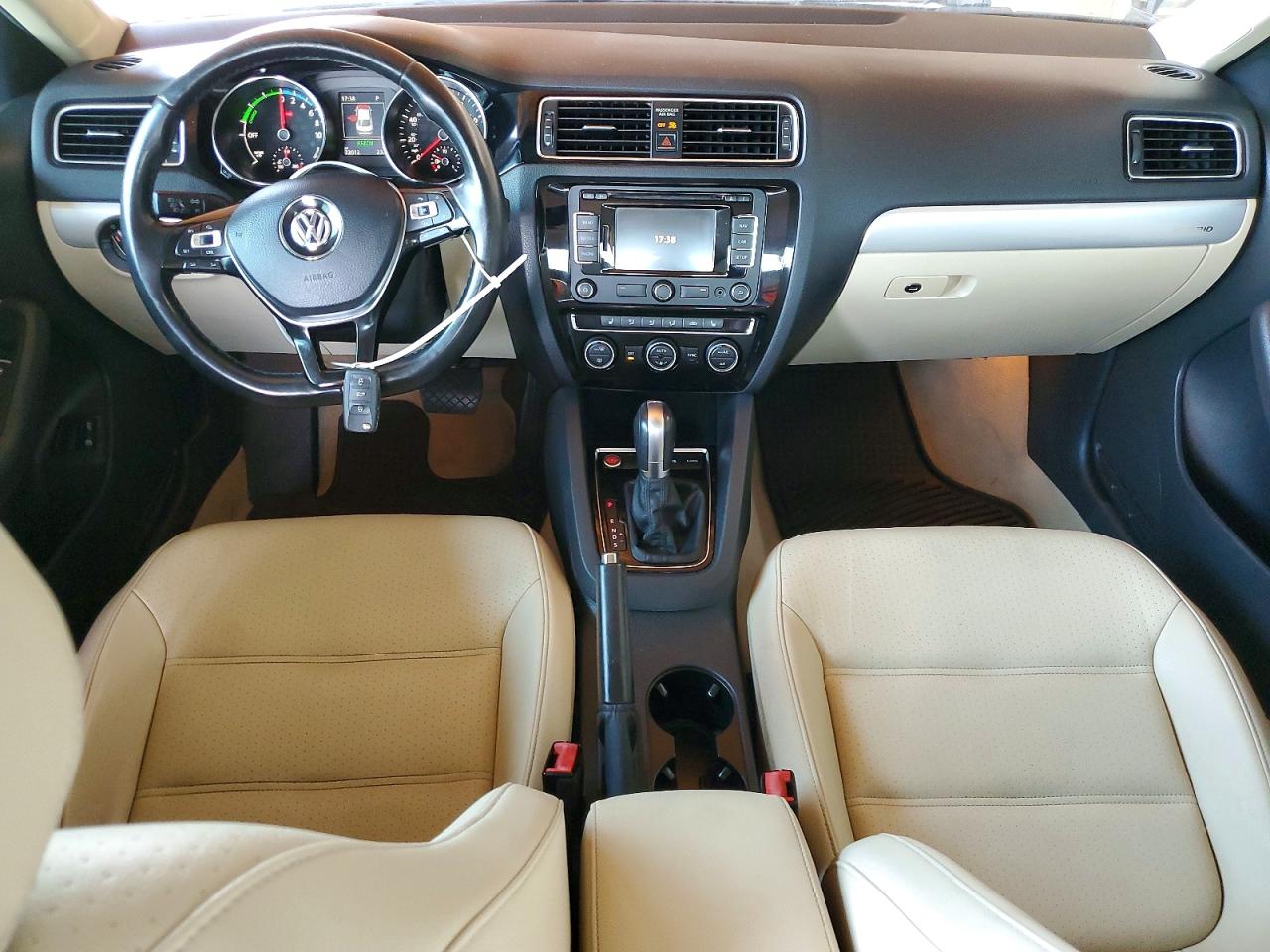2015 Volkswagen Jetta Hybrid Белый vin: 3VW637AJ4FM407534