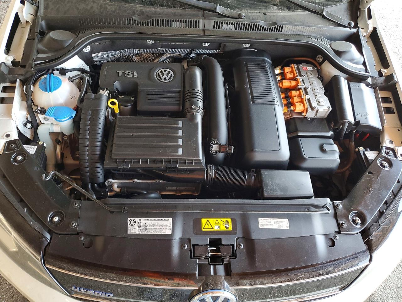 2015 Volkswagen Jetta Hybrid Белый vin: 3VW637AJ4FM407534