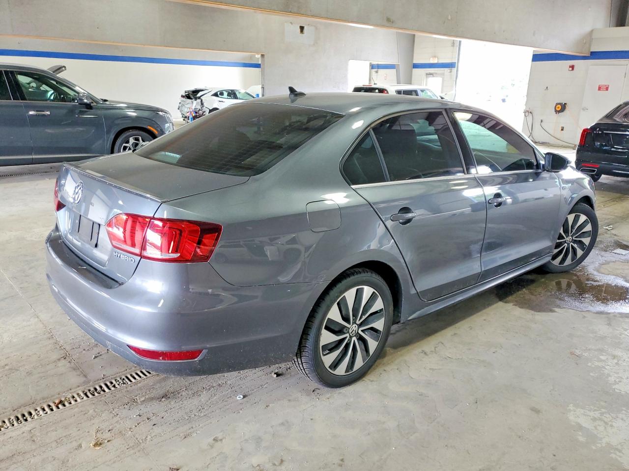 2013 Volkswagen Jetta Hybrid Gray vin: 3VW637AJ5DM224981