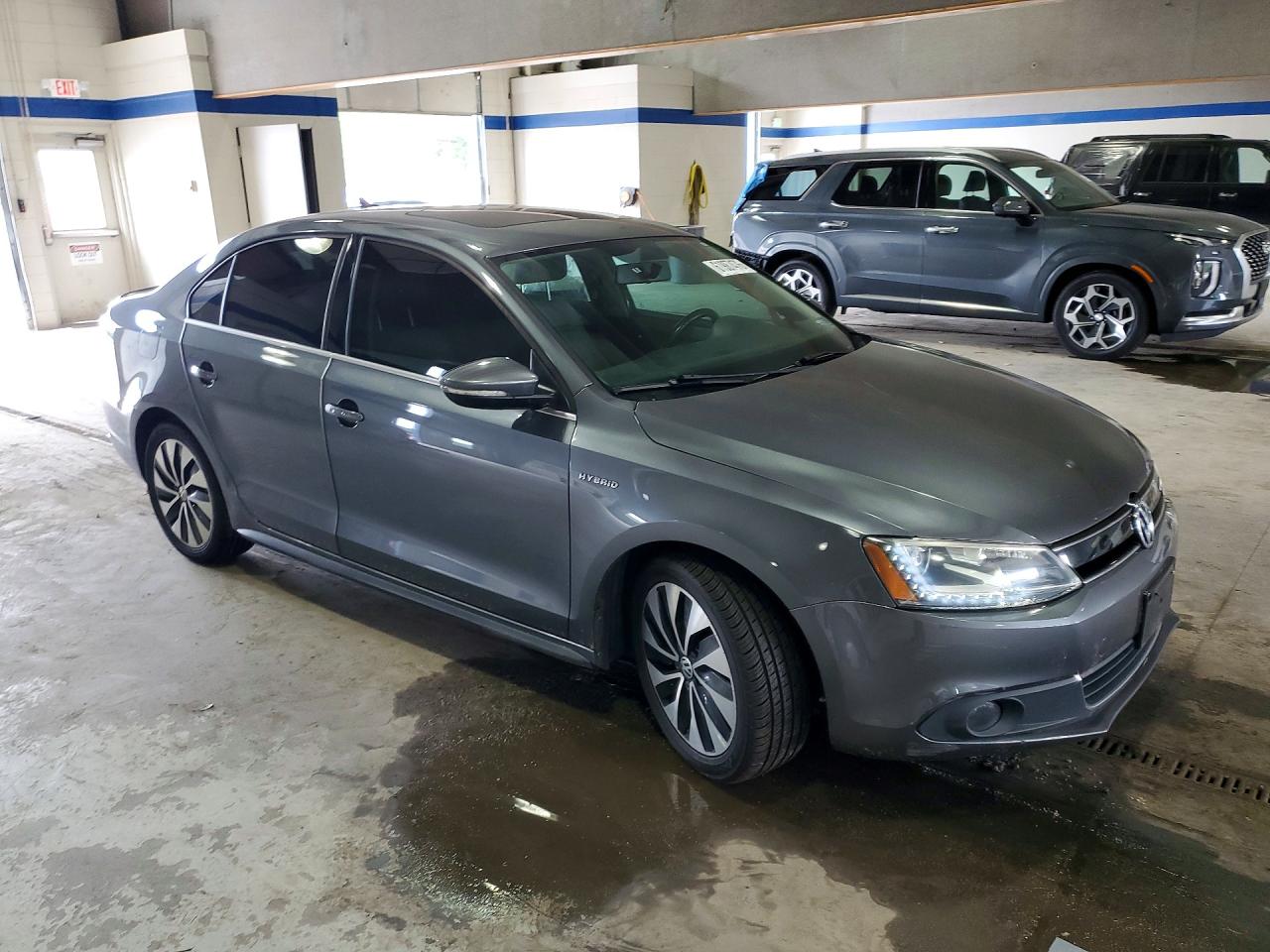 2013 Volkswagen Jetta Hybrid Gray vin: 3VW637AJ5DM224981