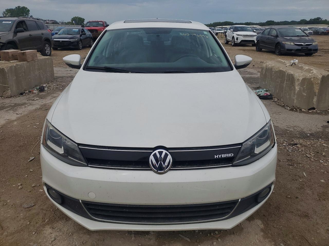 2013 Volkswagen Jetta Hybrid White vin: 3VW637AJ5DM229338