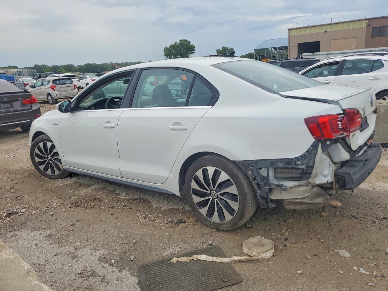 2013 Volkswagen Jetta Hybrid White vin: 3VW637AJ5DM229338