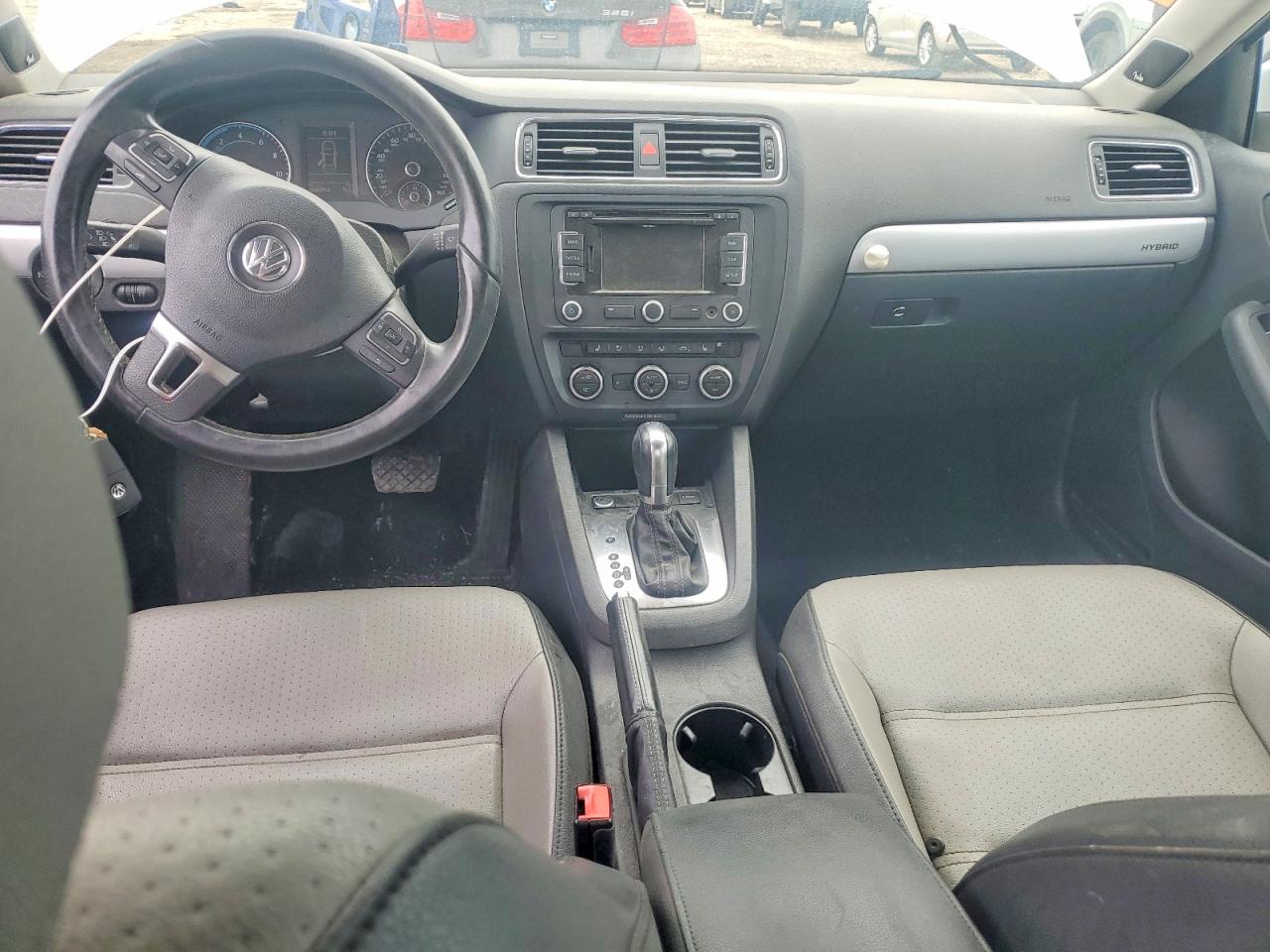 2013 Volkswagen Jetta Hybrid White vin: 3VW637AJ5DM229338