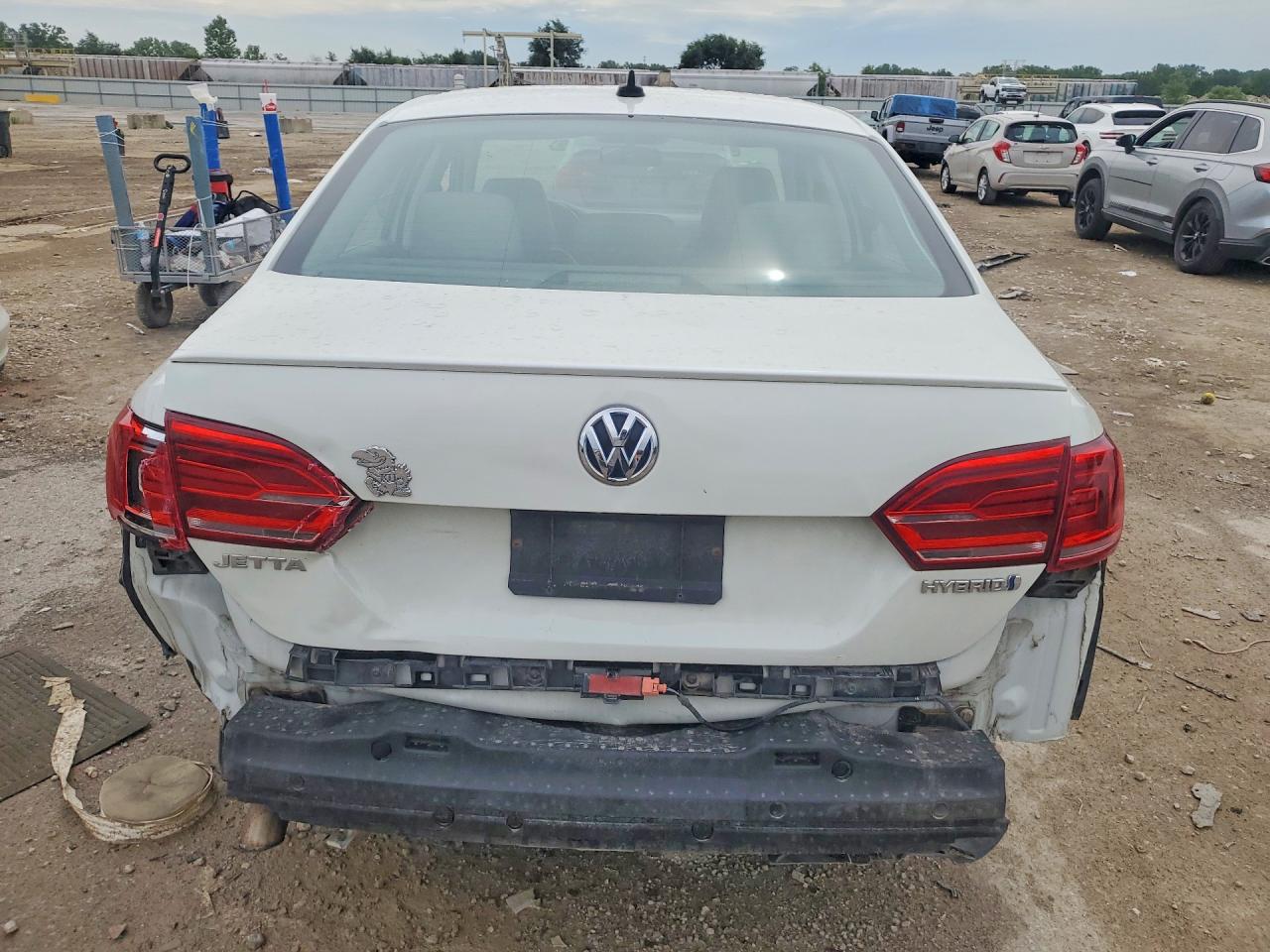2013 Volkswagen Jetta Hybrid White vin: 3VW637AJ5DM229338