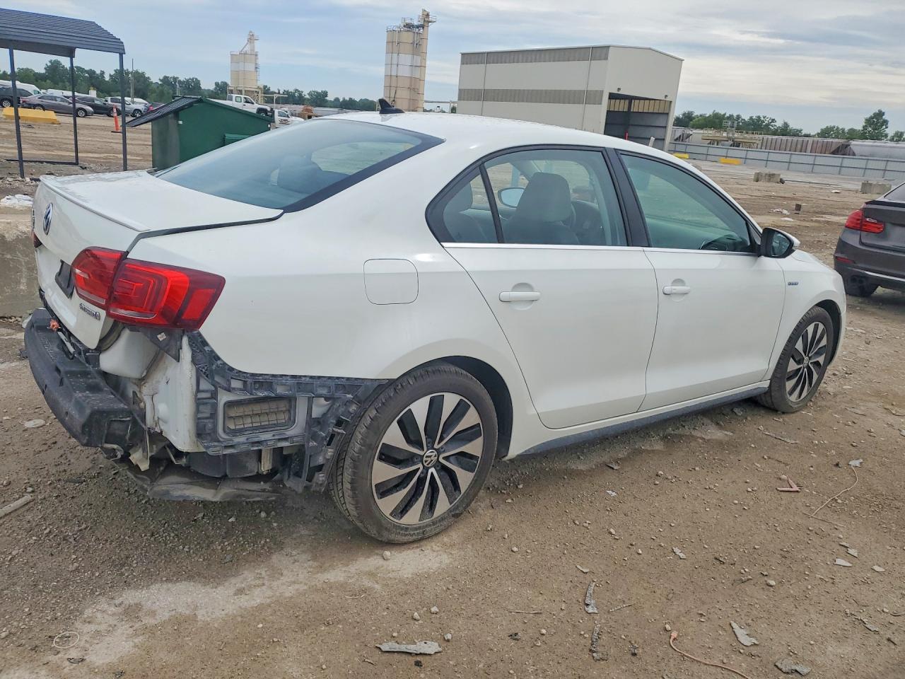 2013 Volkswagen Jetta Hybrid White vin: 3VW637AJ5DM229338