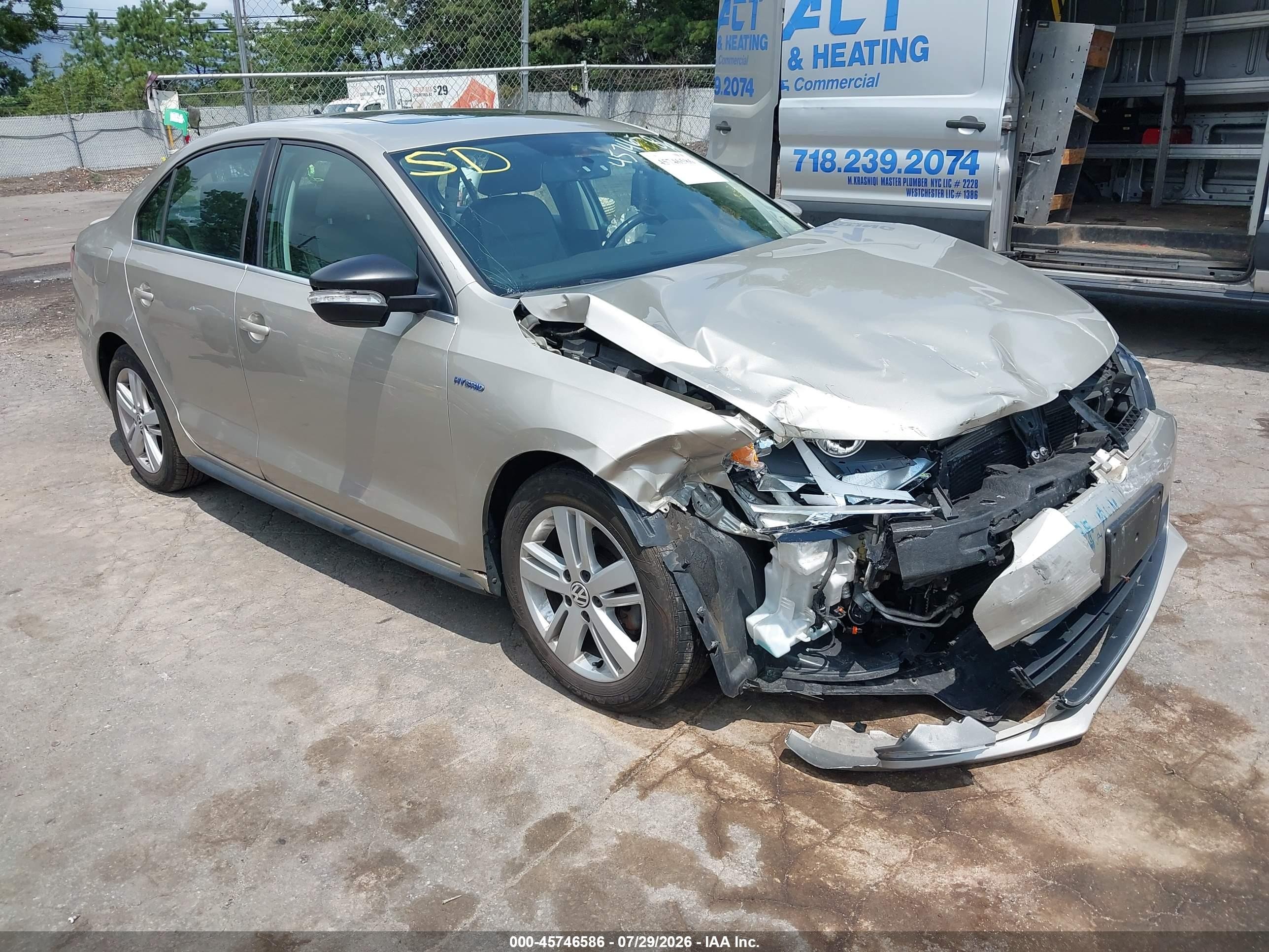2013 Volkswagen Jetta Hybrid Sel Gray vin: 3VW637AJ6DM280962
