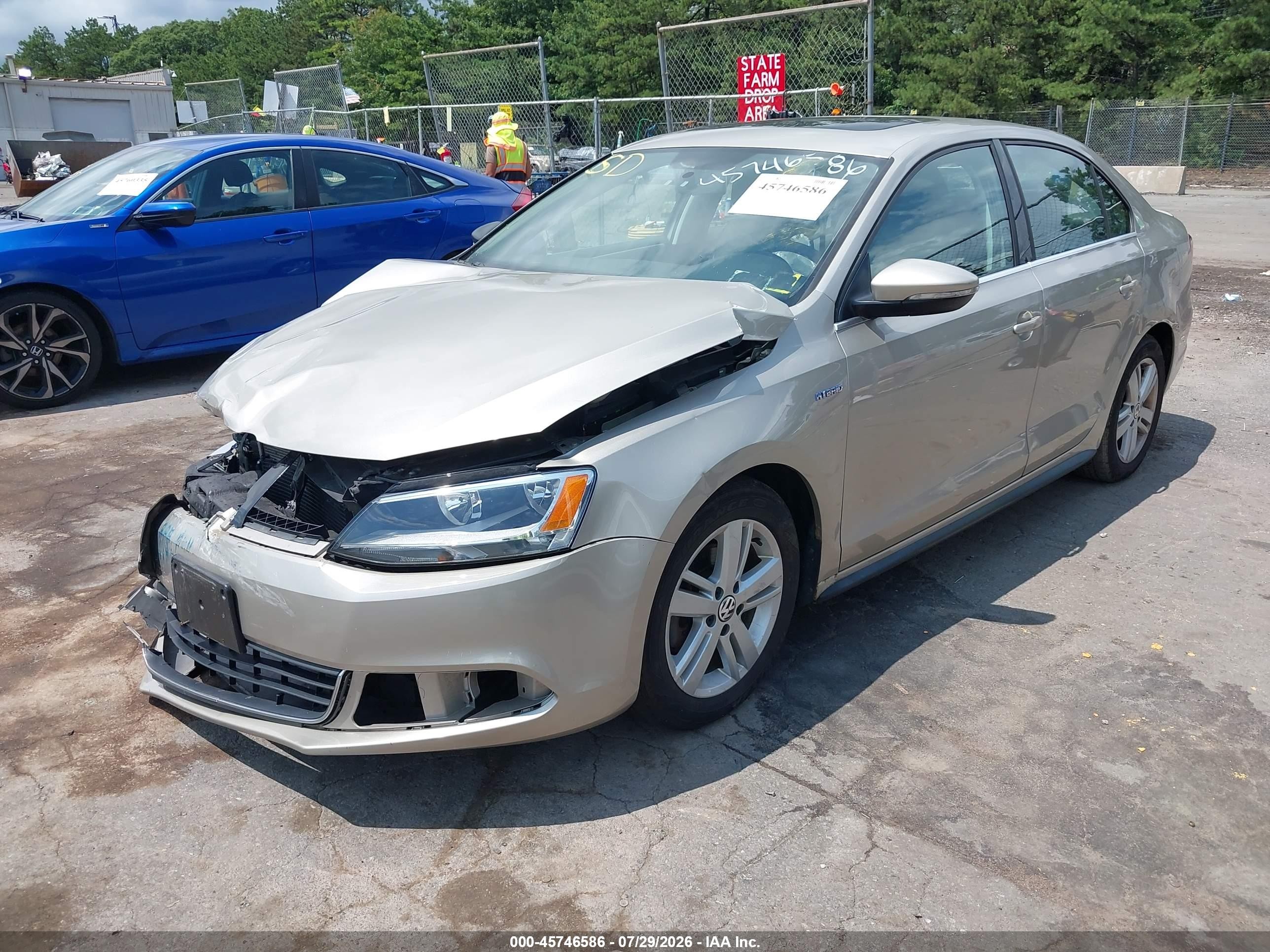 2013 Volkswagen Jetta Hybrid Sel Gray vin: 3VW637AJ6DM280962
