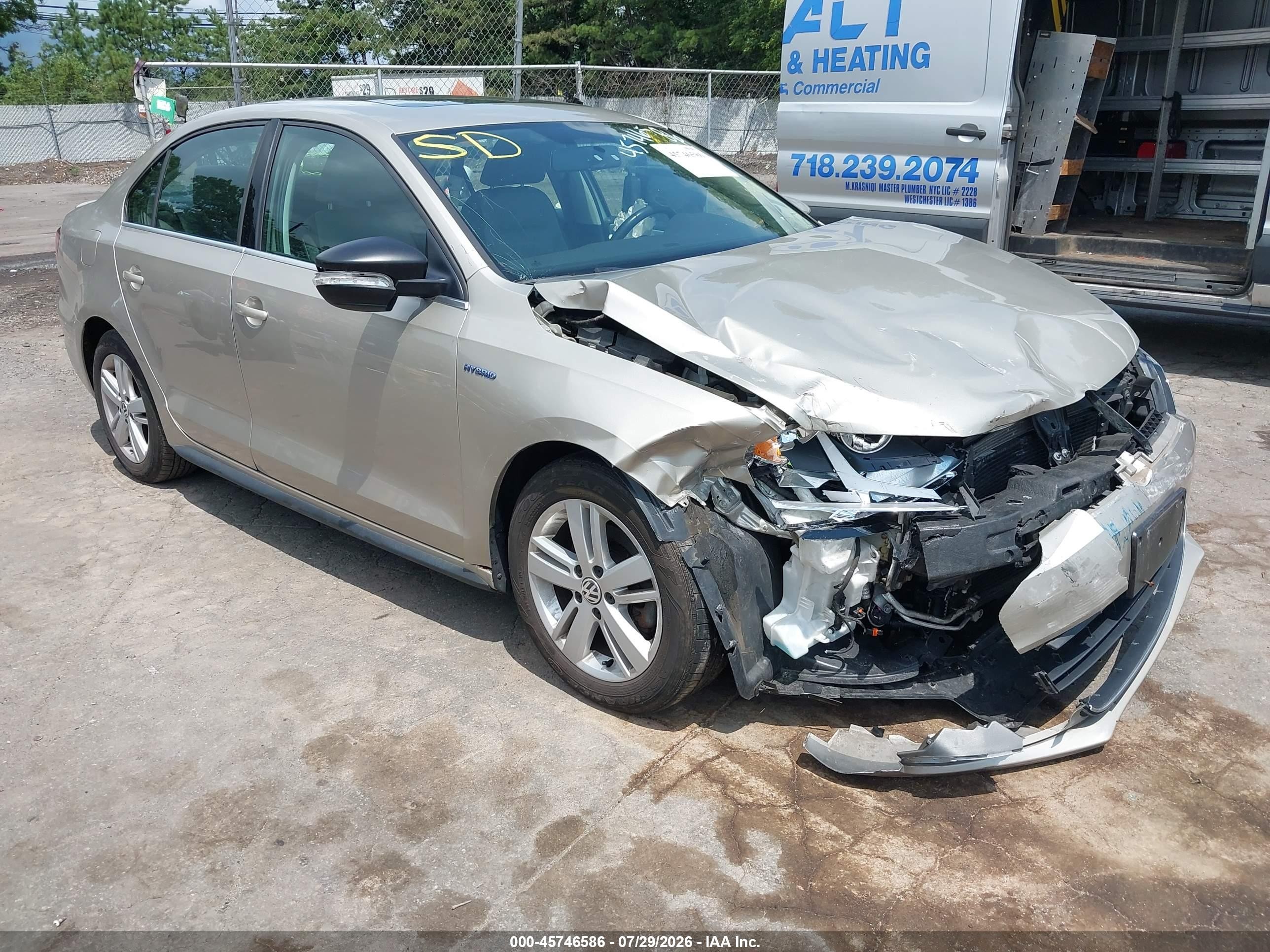 2013 Volkswagen Jetta Hybrid Sel Gray vin: 3VW637AJ6DM280962