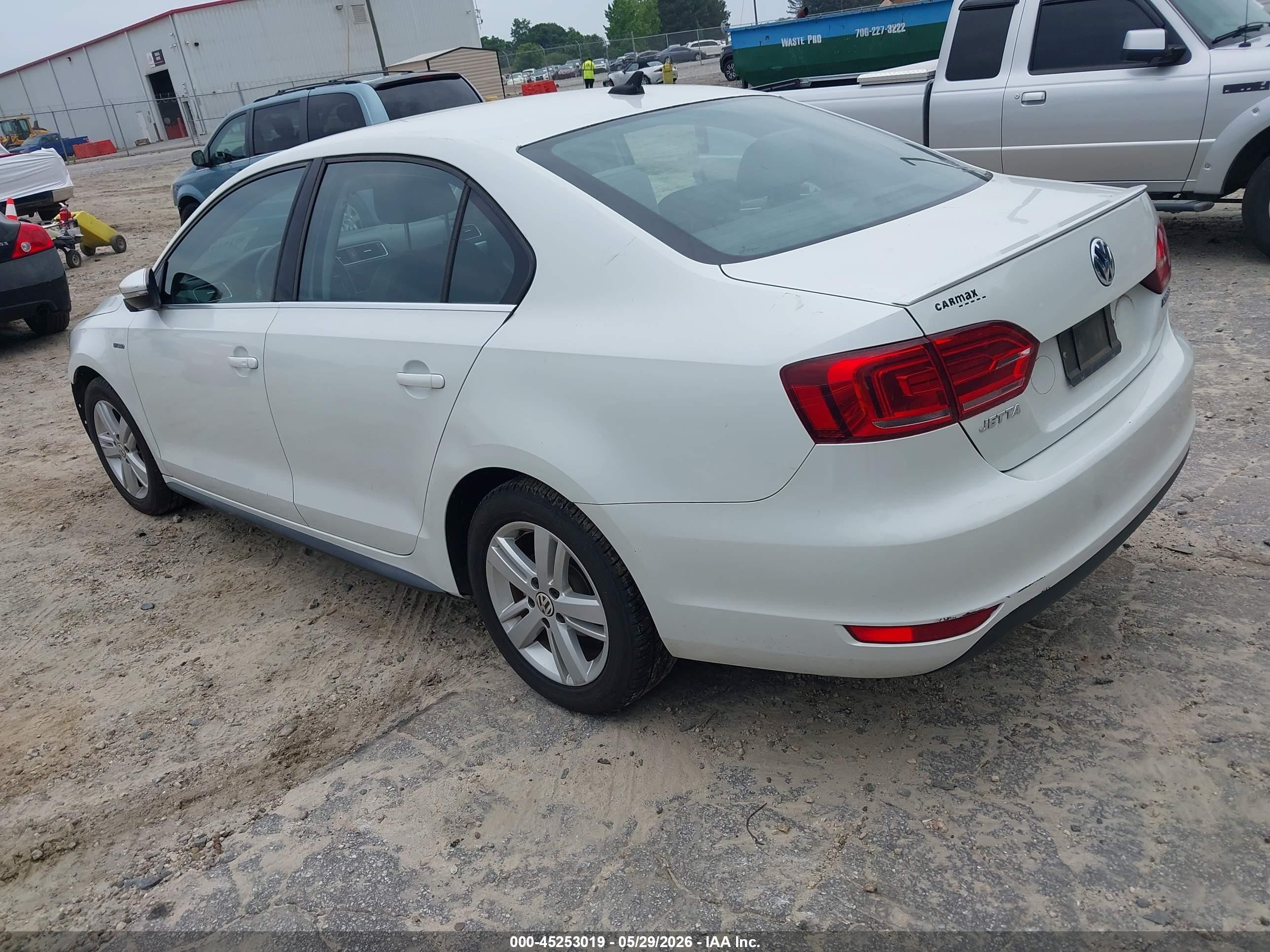 2013 Volkswagen Jetta Hybrid Sel White vin: 3VW637AJ6DM283098